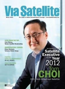 Via Satellite magazine March 2013 Cover