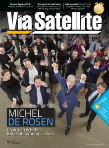 Via Satellite magazine March 2016 cover