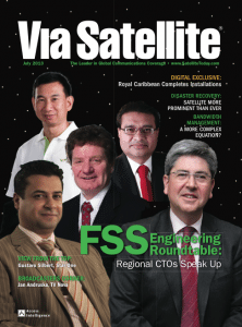 Via Satellite magazine July 2013 Cover