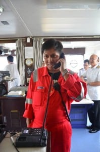 The MARINO Phonepal satellite phone terminal was first installed last July 17, 2013 aboard the M/V Bonita. Image credit: Philippine Transmarine Carriers 