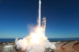 Liftoff of upgraded Falcon 9