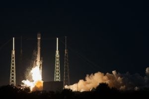 Falcon 9 and SES 8 liftoff from SpaceX's launch pad at Cape Canaveral