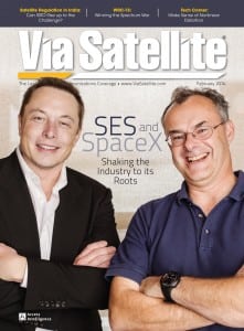 Via Satellite magazine February 2014 Cover