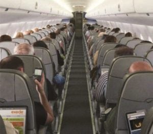 Inflight connectivity users. Photo: ViaSat