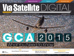 Via Satellite magazine July/August 2015 cover