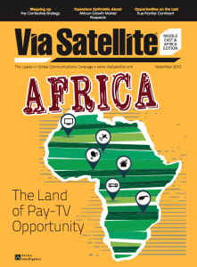 Via Satellite magazine Middle East & Africa 2015 cover