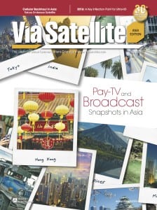 Via Satellite Magazine Asia Edition 2016 Cover