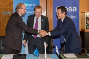 Arianespace and ESA sign ADM-Aeolus launch agreement.