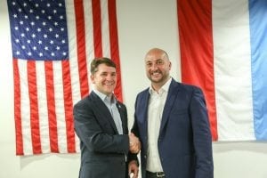 Planetary Resources’ CEO Chris Lewicki and Luxembourg’s Deputy Prime Minister Étienne Schneider