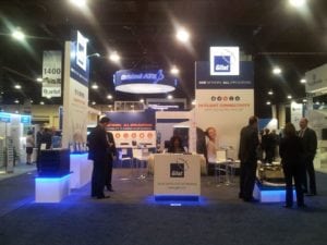 Gilat's booth at SATELLITE 2016.