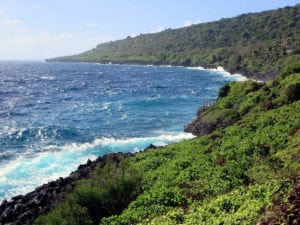 The north coast of Christmas Island, Australia.