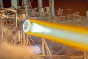 Hot-fire testing of a full-scale, additively manufactured thrust chamber assembly for the RL10 rocket engine at Aerojet Rocketdybe West Palm Beach, Florida facility.