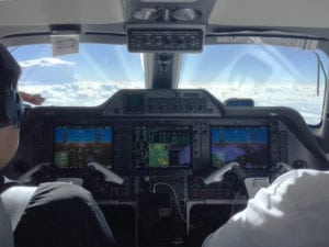 Cockpit view of Blue Sky Network's SkyRouter. Photo: Blue Sky Network.