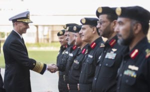 Chief of Naval Operations (CNO) Adm. Jonathan Greenert meets with heads of the Royal Saudi Naval Forces (RSNF) in 2013. Photo: US Navy.