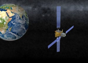 Rendition of MEV in orbit with a client's satellite. Photo: Orbital ATK.