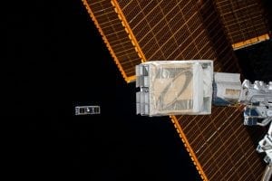 NanoRacks CubeSat Deployer taken shortly after successful deployment of cubesats during Expedition 51. Photo: NASA.