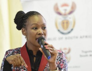 Telecoms and Postal Services Deputy Minister Stella Ndabeni-Abrahams. Photo: GCIS.