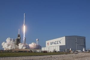 A Falcon 9 rocket launches the SES 10 satellite on March 30, 2017. Photo: SpaceX.