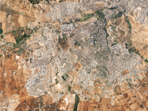 Image taken of Reza, Morocco from space in August 2016. Photo: Planet.