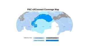 Eutelsat 172B Coverage Map for Panasonic Avionics.