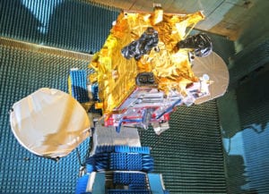 Echostar 105/SES 11 undergoes testing at Airbus facilities in Toulouse, France. Photo: Airbus Defence and Space.