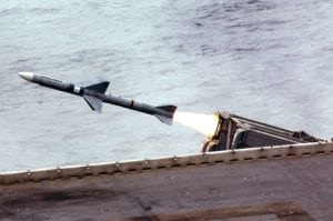 Sample missile launch. Photo: Wikimedia.