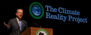 Former U.S. Vice President Al Gore delivers a speech during last year's Climate Reality Project. Photo: Al Gore.