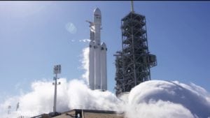 Falcon Heavy static test fire. Photo: SpaceX