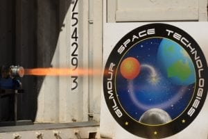 Gilmour Space conducts the first of four rocket motor tests for its CubeSat in-space propulsion system in August 2017