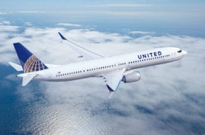 United Airlines' Boeing 737MAX. Photo: United Airlines.