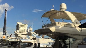 KVH reflector domes installed on-board a series of yachts. Photo: KVH.