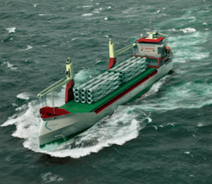 A vessel in Carisbrooke Shipping's super green fleet. Photo: Carisbrooke Shipping.