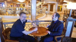 Via Satellite’s editorial director, Mark Holmes, interviews Steve Collar on board the Princess Regal just off the Bahamas talking about SES' world record bringing new levels of satellite capacity to a cruise ship.