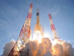 Japan's H2A satellite lifts off from Tanegashima Space Center. Photo: JAXA.