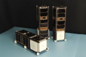 Sky and Space Global's 3 Diamonds nanosatellites. Photo: Sky and Space Global.