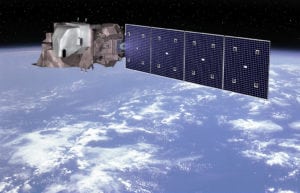 Artist's rendition of the Landsat 9 spacecraft in orbit. Photo: Orbital ATK.