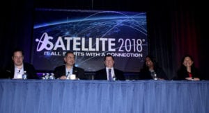 "Finding a Pathway to On-Orbit Servicing" panel at SATELLITE 2018 Conference & Exhibition.