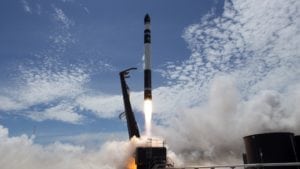 Rocket Lab's Electron takes off for its Jan. 21 flight. Photo: Rocket Lab.