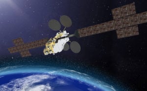 Rendition of the Konnect satellites, another Thales Alenia Space VHTS satellite. Photo: Thales Alenia Space