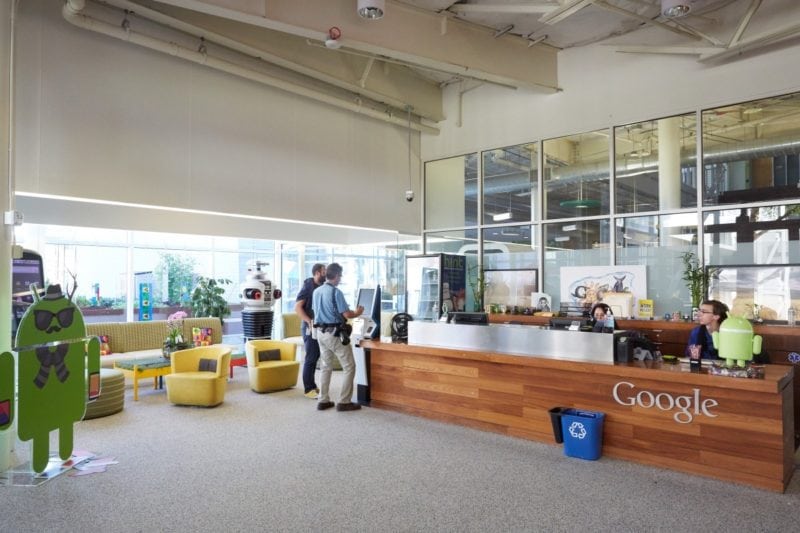 A view inside Google's headquarters.