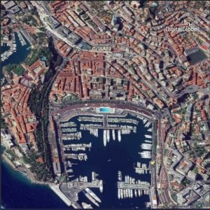 DigitalGlobe satellite imagery of Monaco