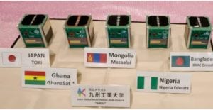 Cubesats made by participating countries under the Birds Project