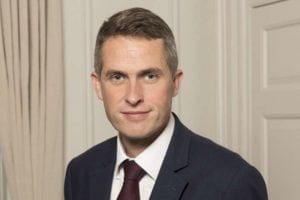 U.K. Defense Secretary Gavin Williamson.