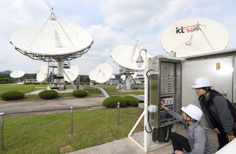 KT-SAT antennas