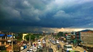 Kathmandu City during monsoon. Image credit: Amit Pokhrel.