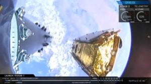 Deployment of an Iridium Next satellite, holding Aireon ADS-B payloads, off of a SpaceX Falcon 9 rocket. Photo: SpaceX