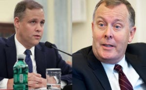 Jim Bridenstine (left) and James Morhard (right).