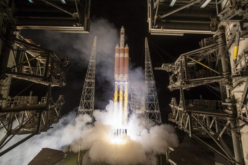 Delta IV Heavy rocket launching NASA's Parker Solar Probe. Photo: United Launch Alliance 