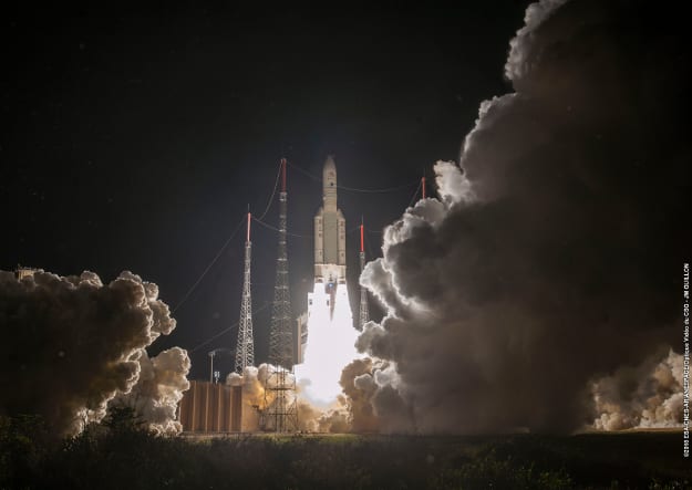 BepiColombo liftoff. Photo: 2018 ESA-CNES-Arianespace