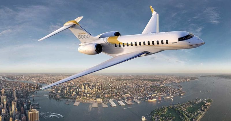 Bombardier Global 800 aircraft. Photo: Bombardier Business Aircraft